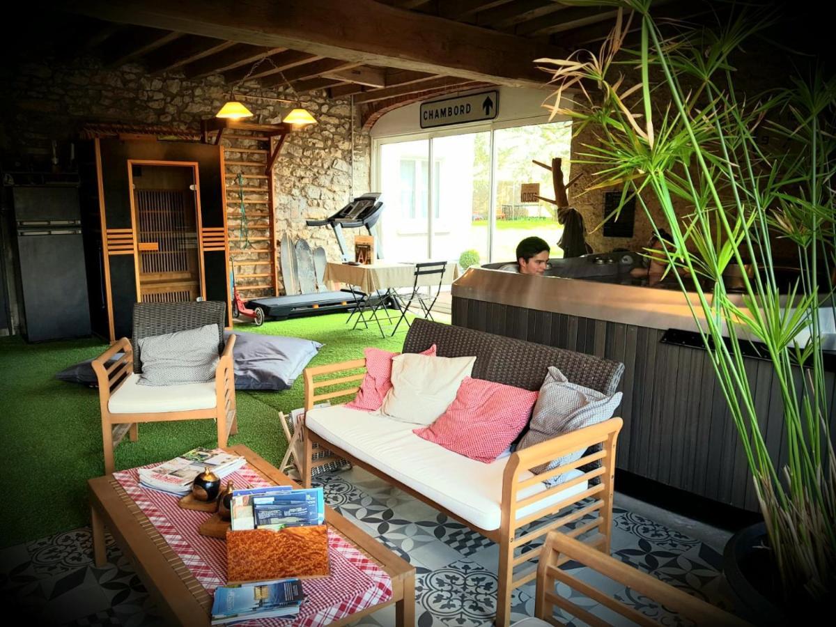 Le Grand Cedre Spa Et Sauna Interieur Piscine Marolles  Exterior photo